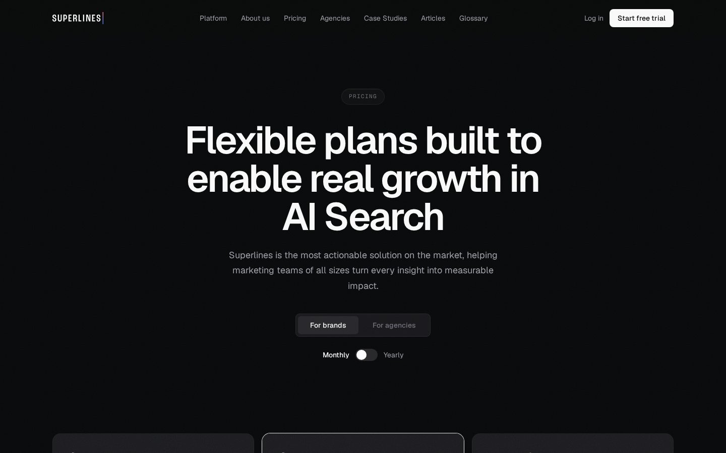 Superlines AI Search Auditor for ChatGPT Pricing