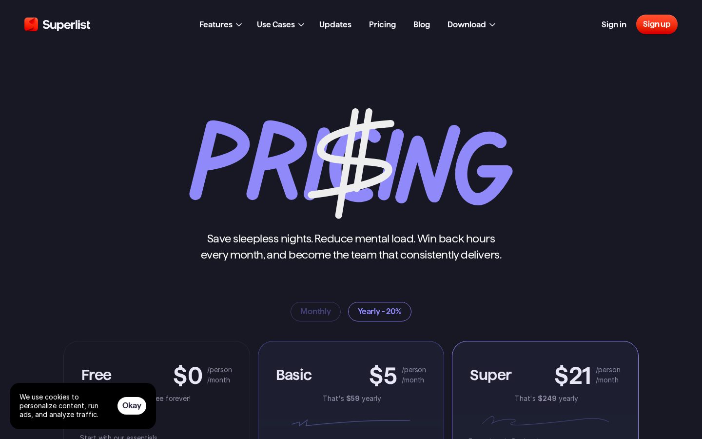 Superlist Pricing