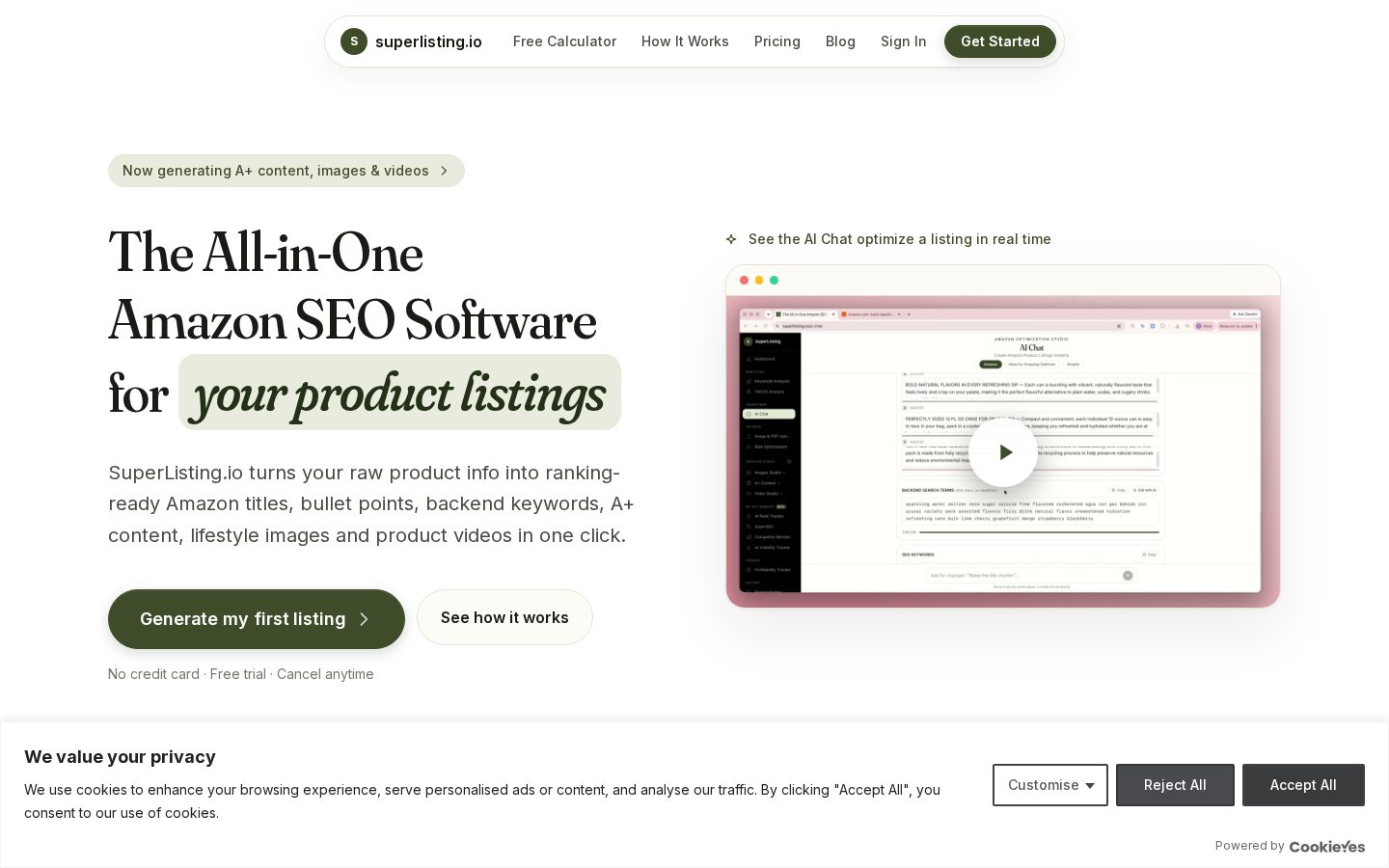 Superlisting Homepage
