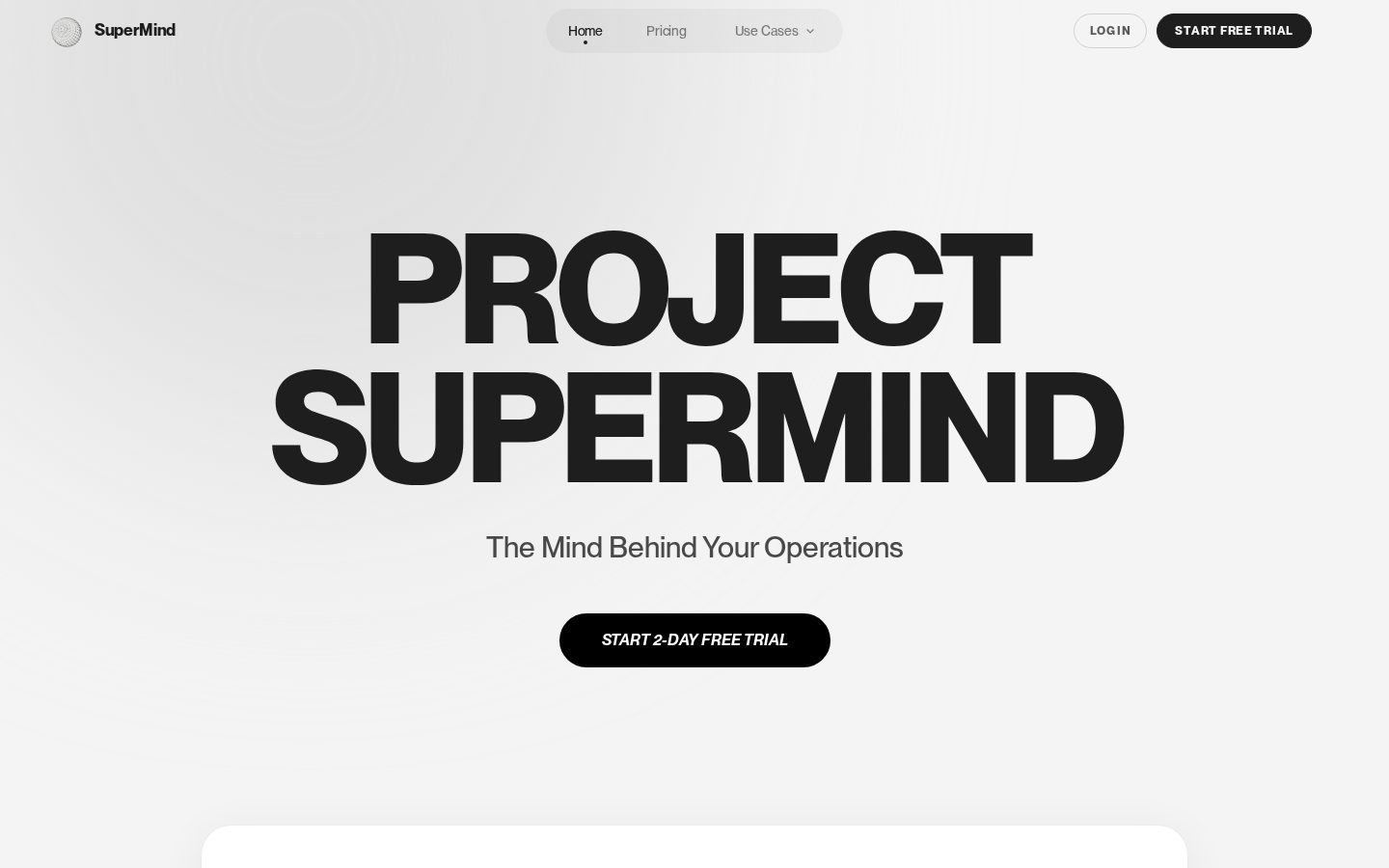 SuperMind Homepage