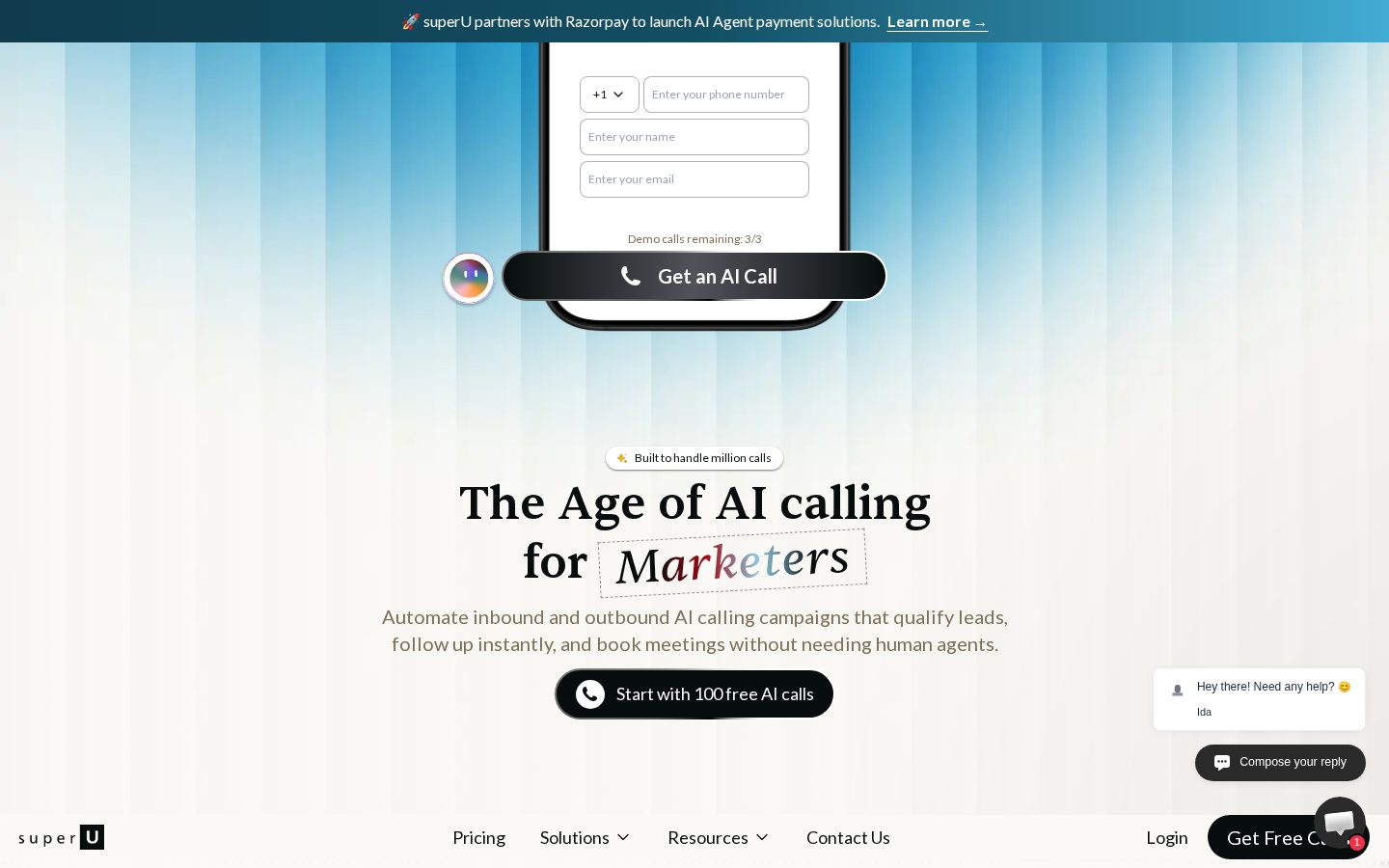 superU AI Homepage