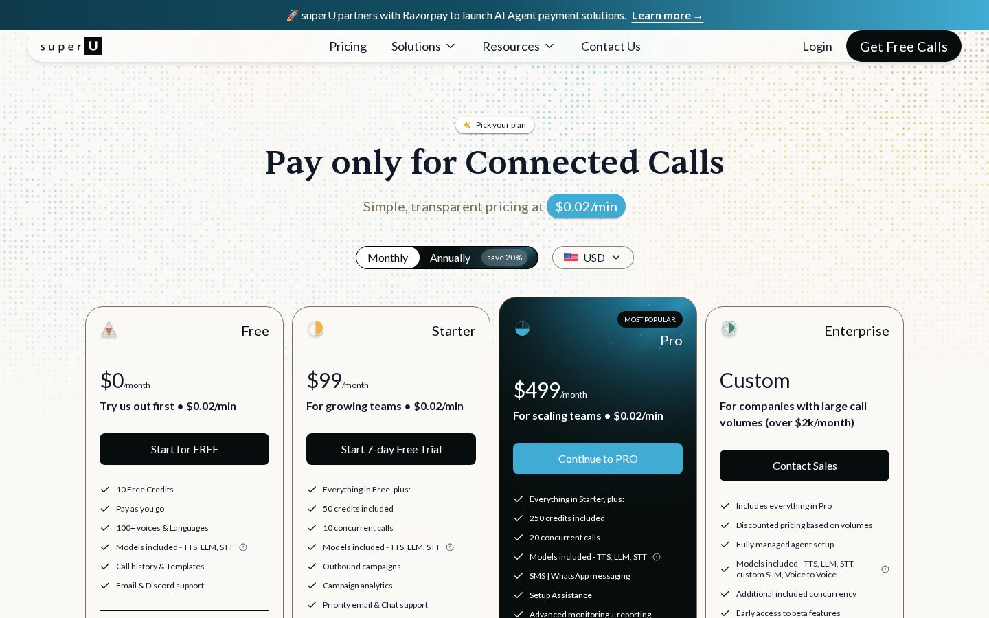 superU AI Pricing