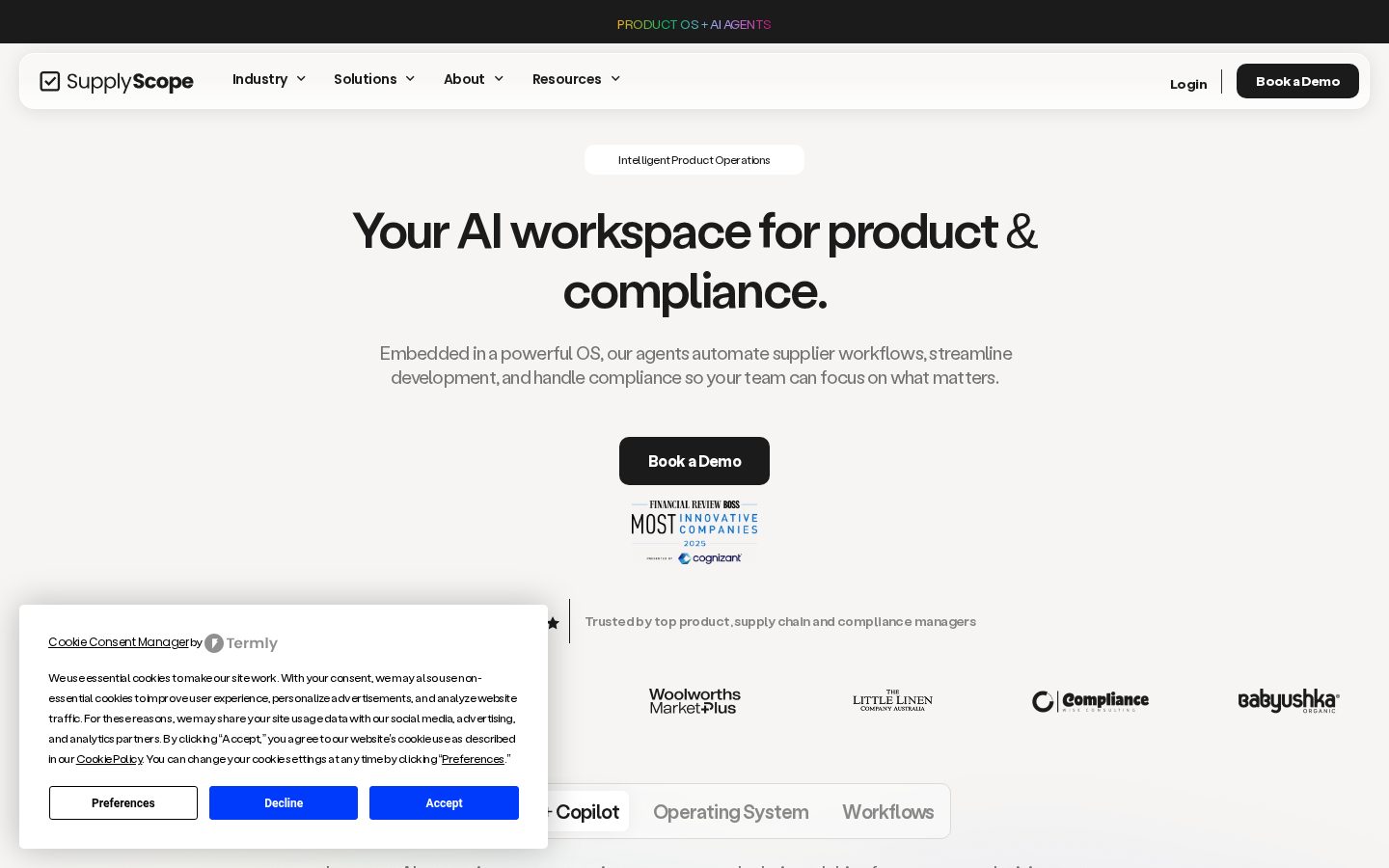 SupplyScope Homepage
