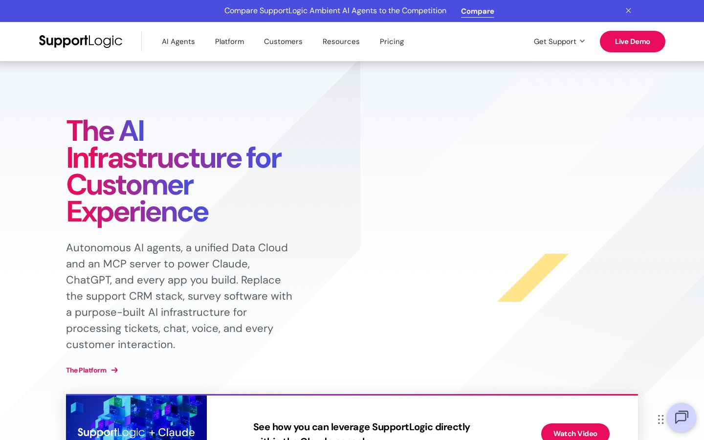 SupportLogic Homepage