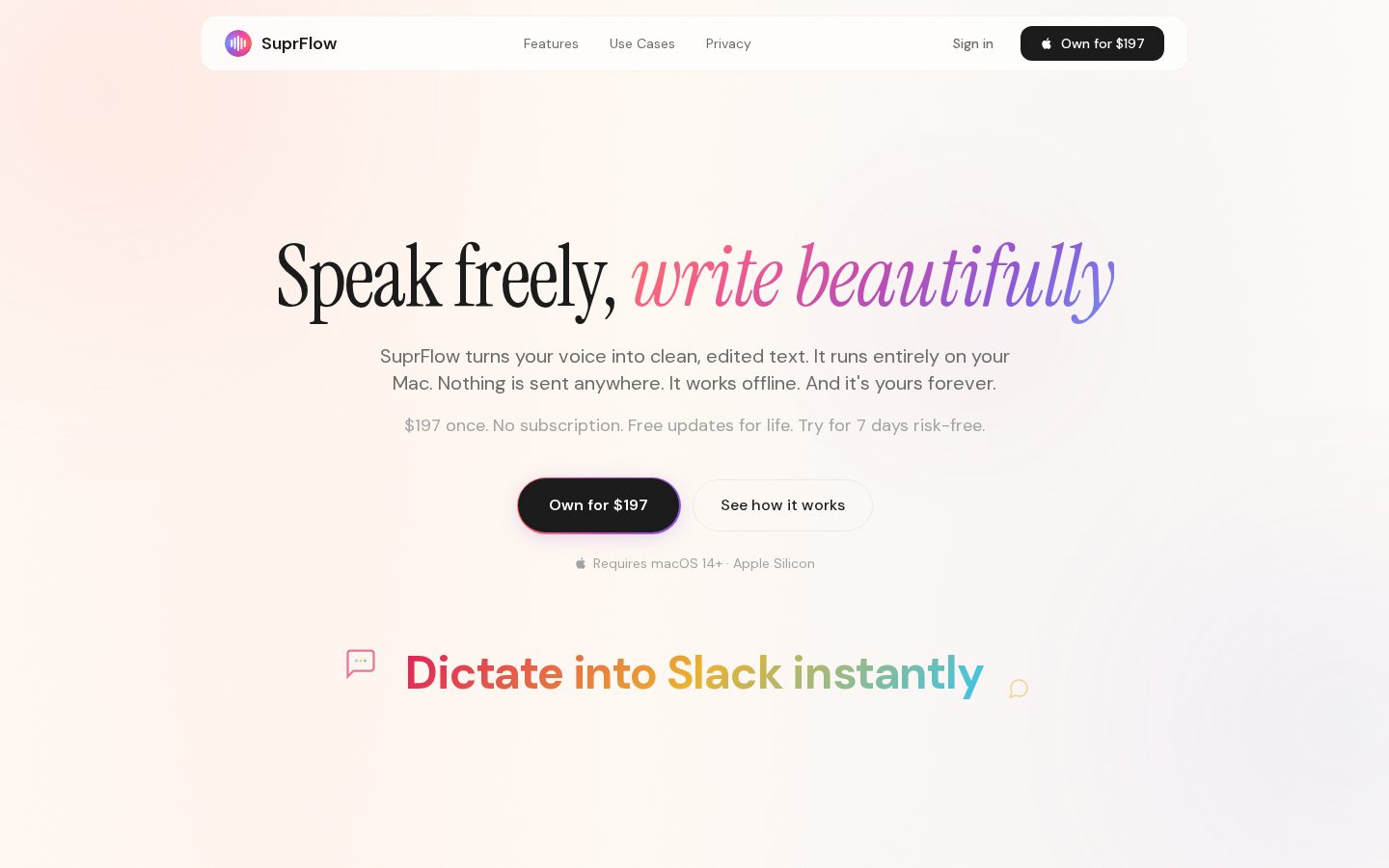 SuprFlow Homepage