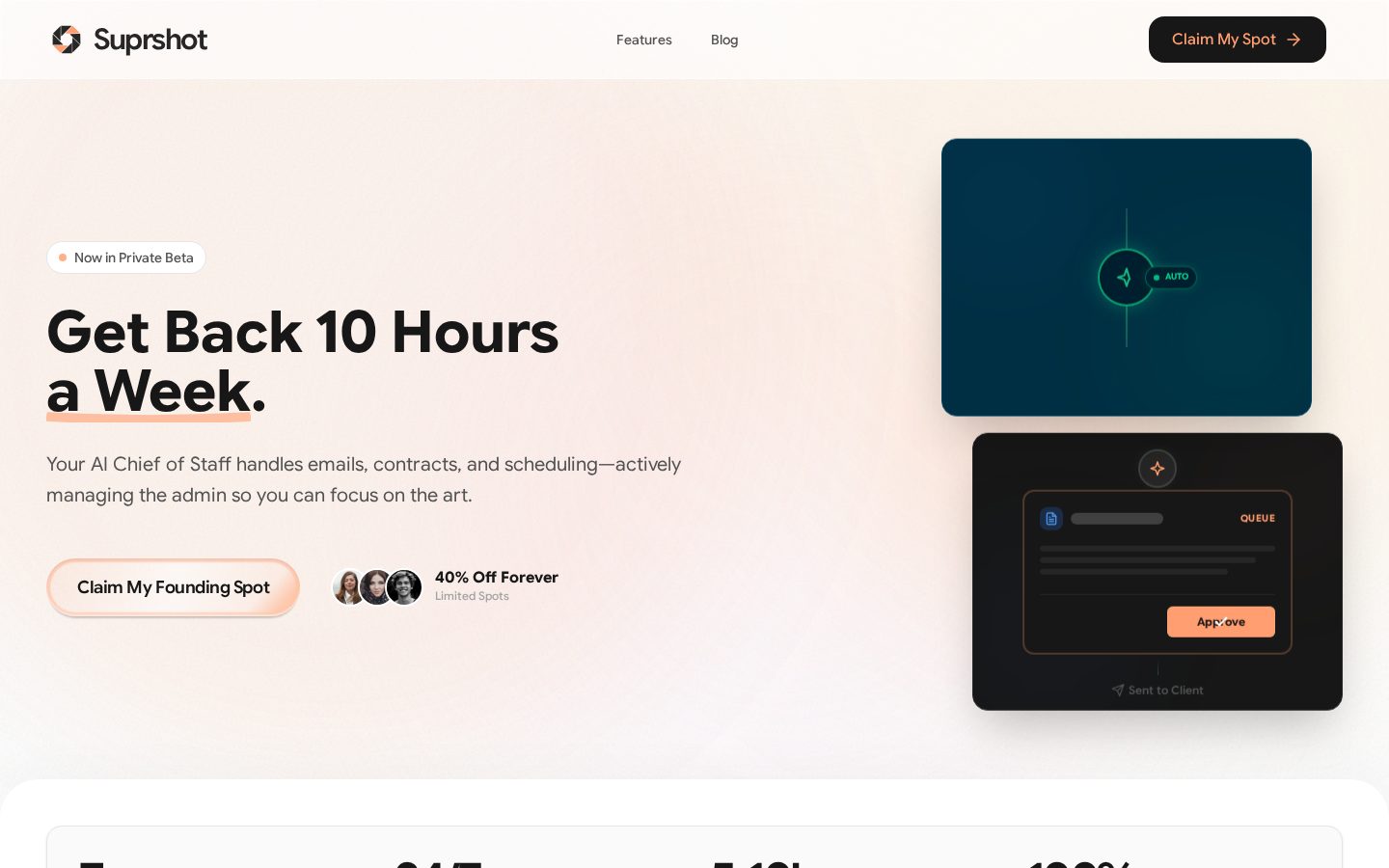 Suprshot Homepage