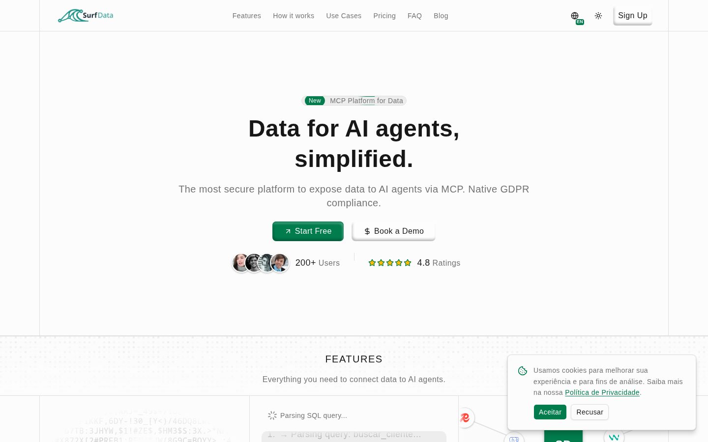 Surf Data Homepage