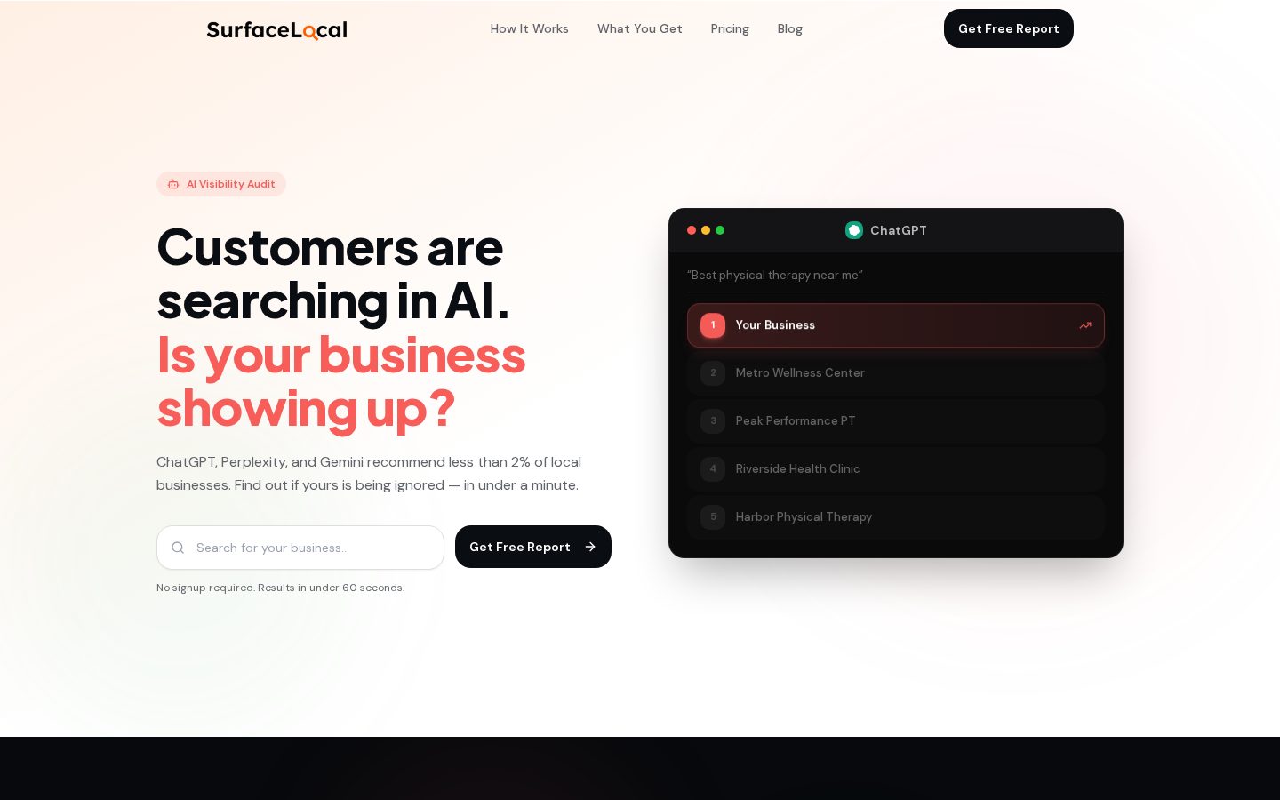 SurfaceLocal Homepage