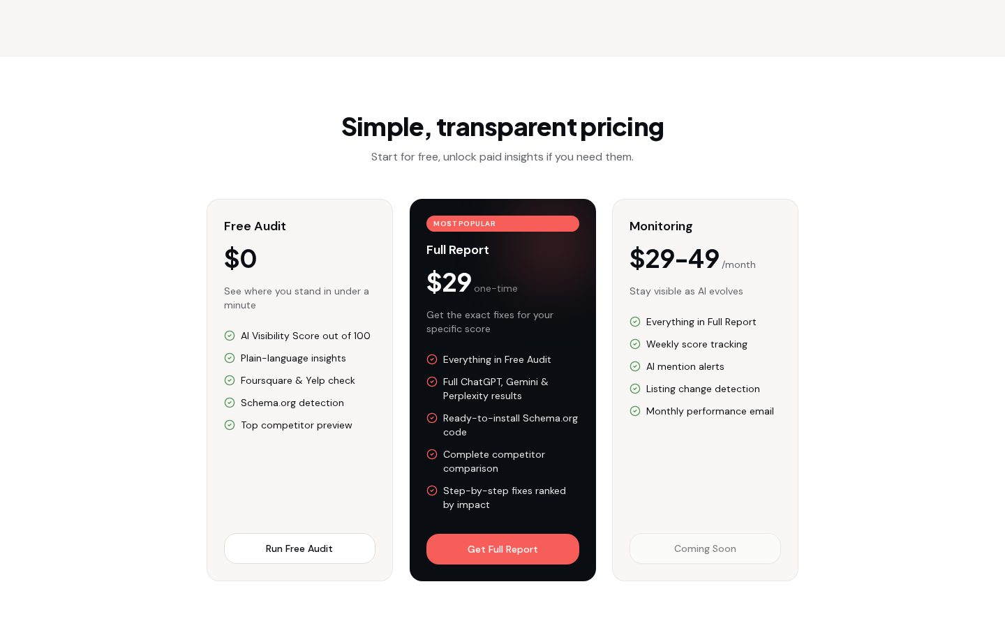 SurfaceLocal Pricing