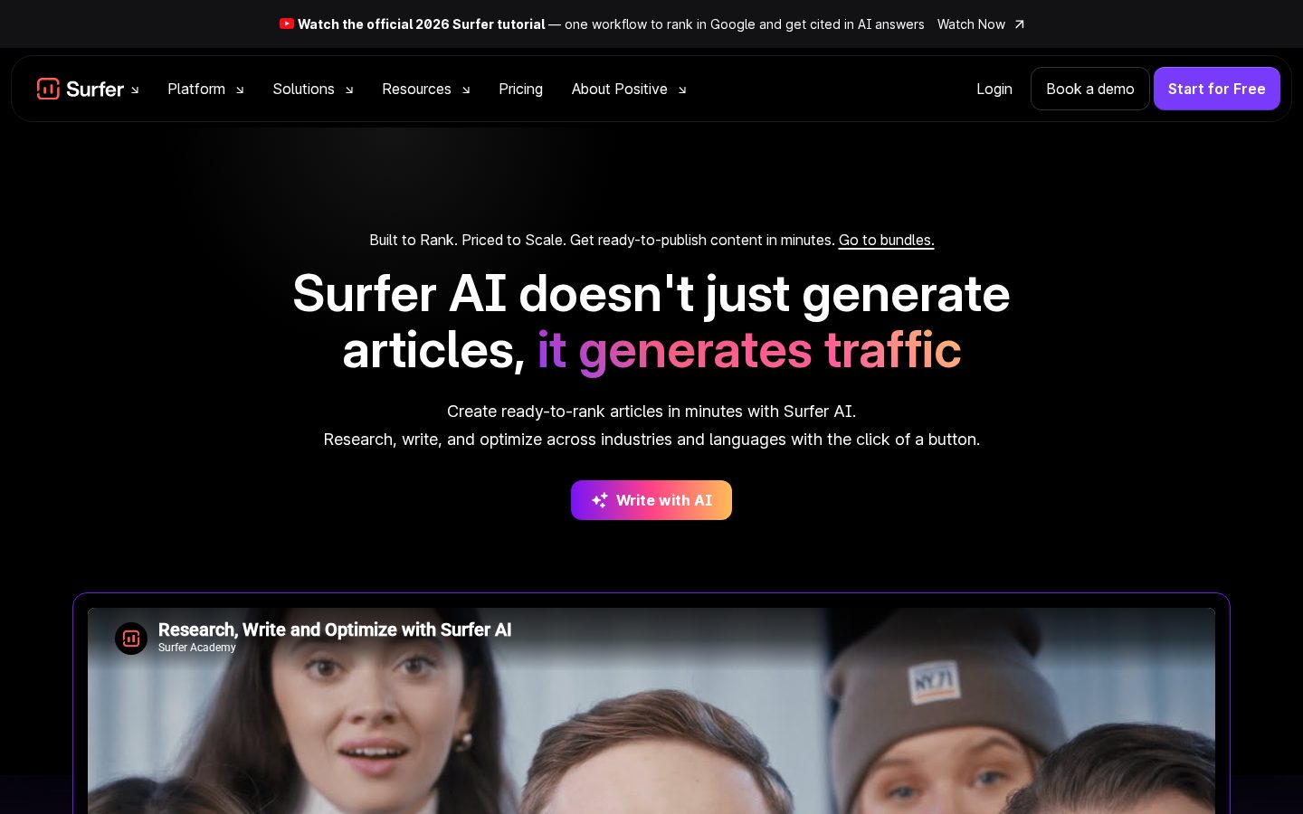 Surfer Homepage