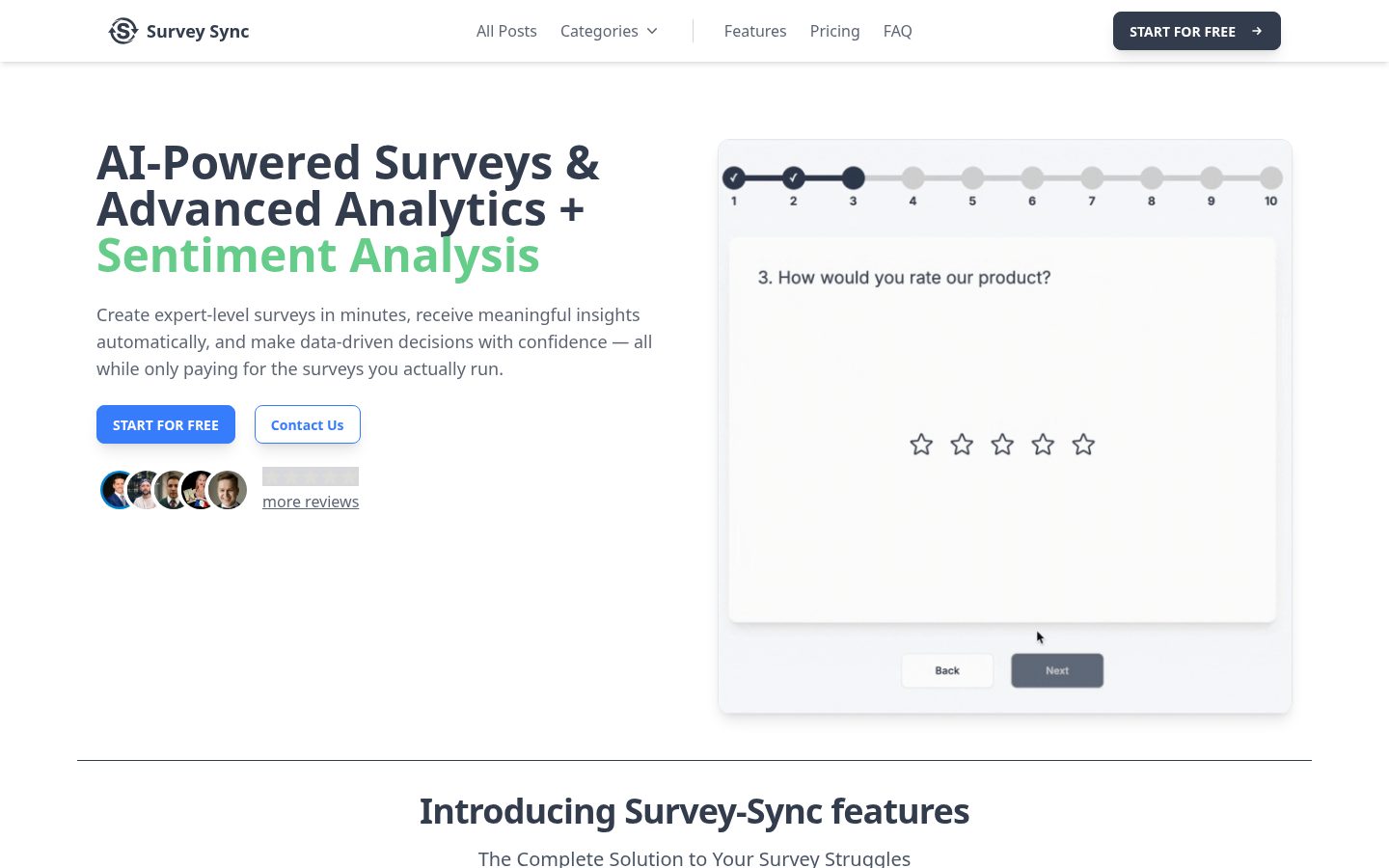 Survey Sync Homepage