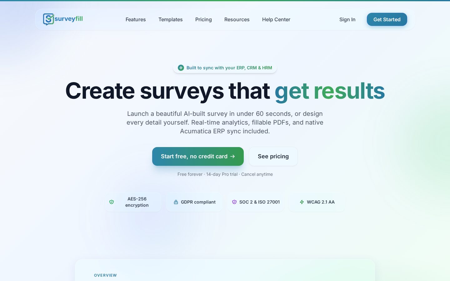 SurveyFill Homepage
