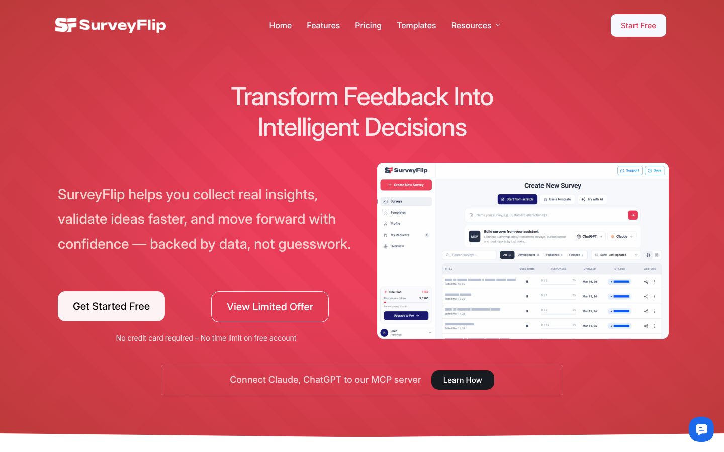 SurveyFlip Homepage