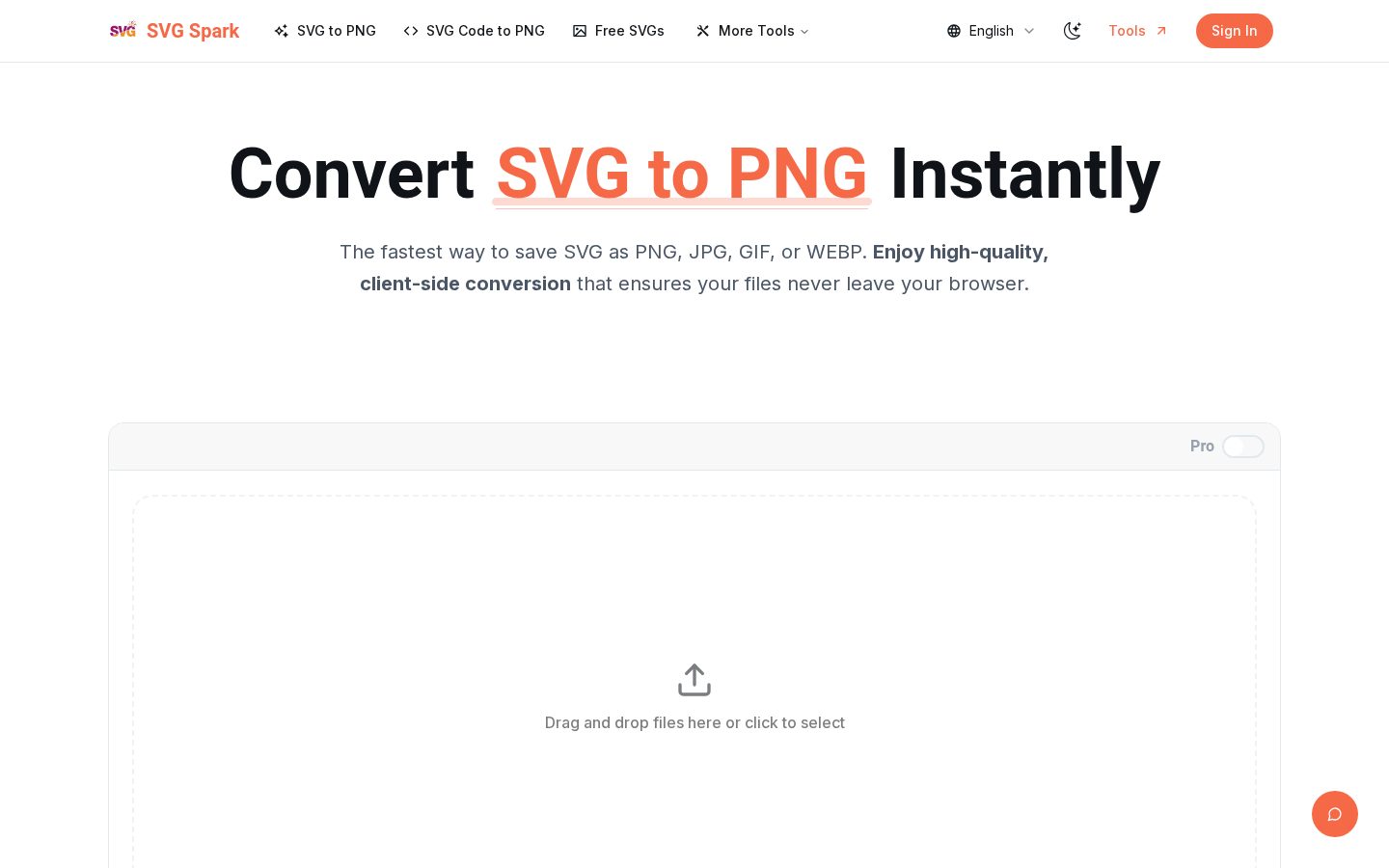 SVG Spark Homepage