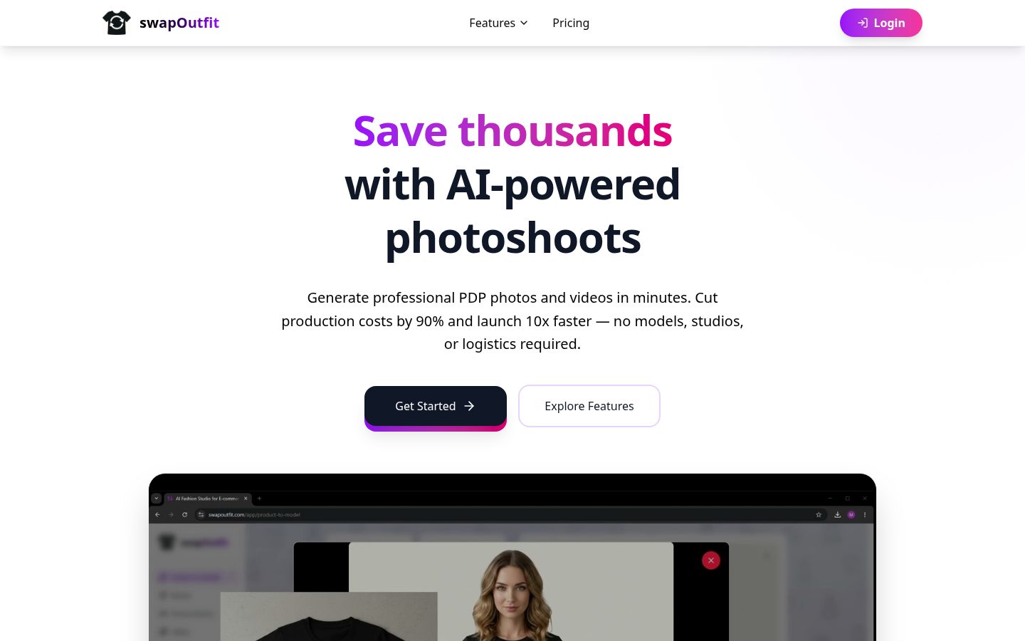 swapOutfit Homepage