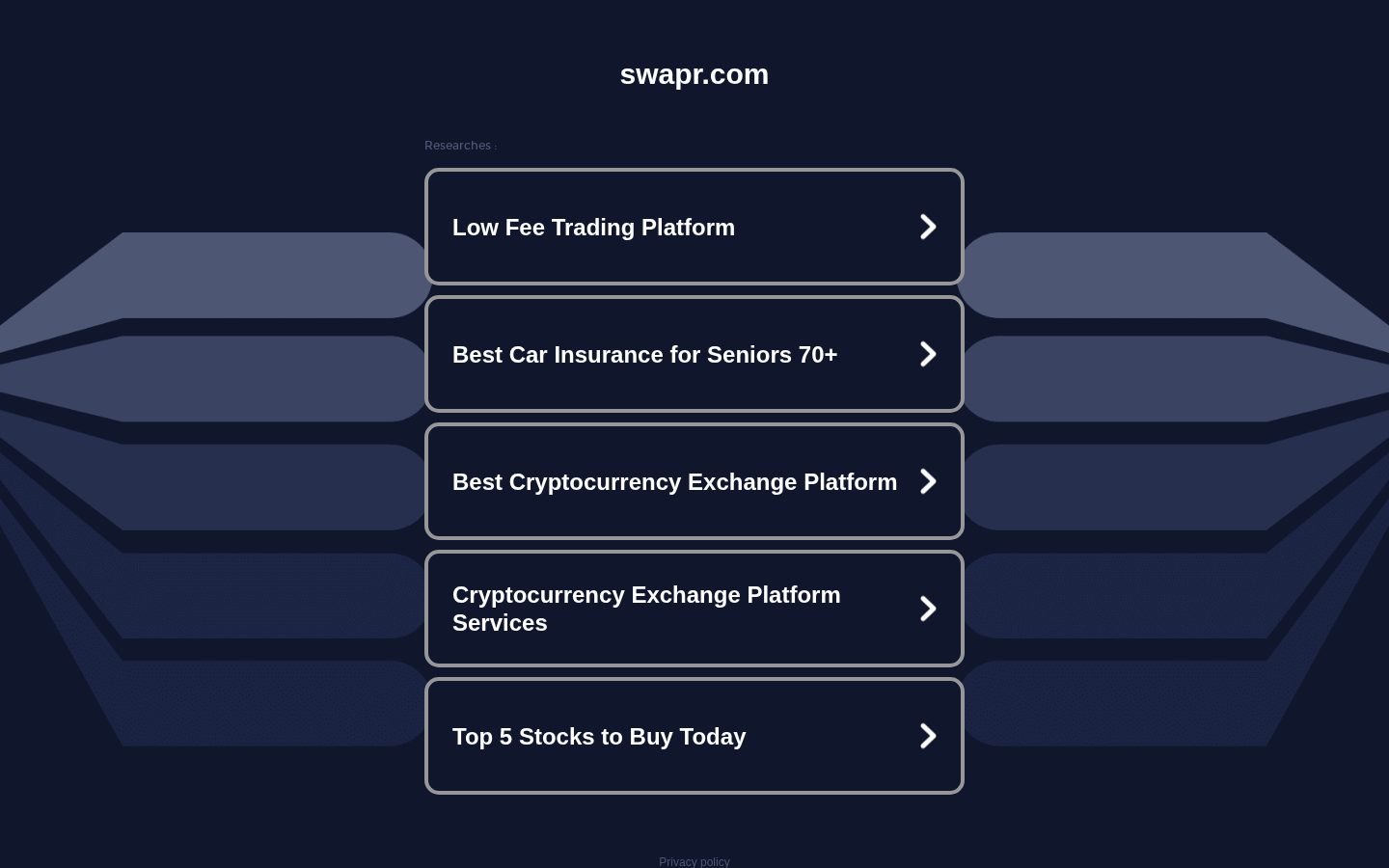 Swapr Homepage