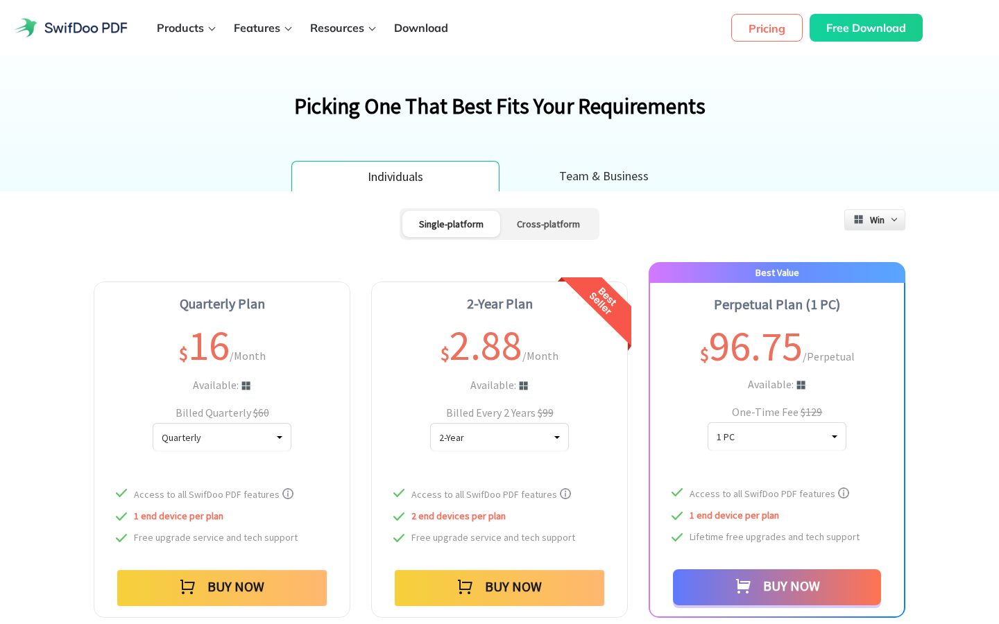 Swifdoo Pricing