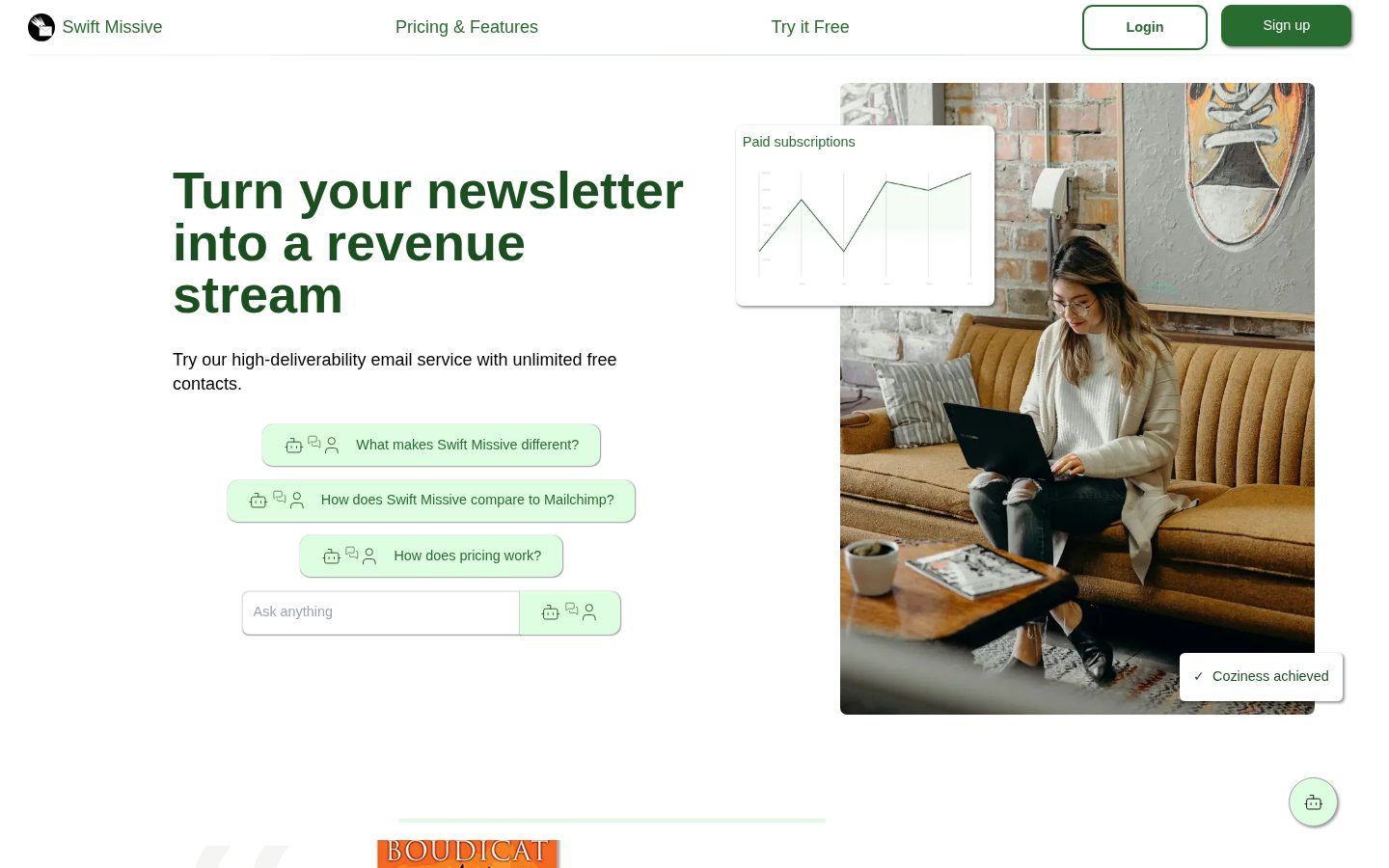 Swift Missive Homepage