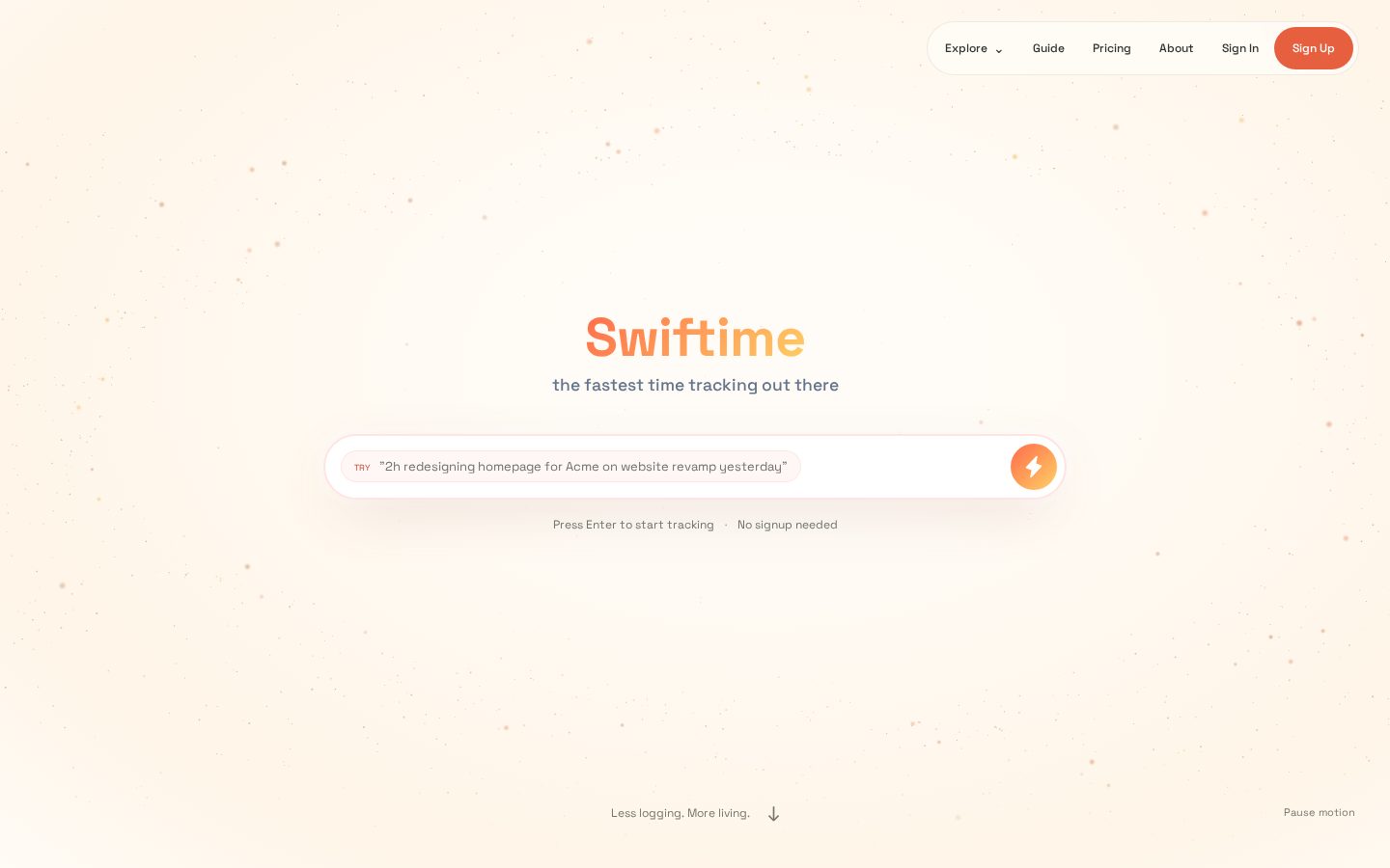 Swiftime Homepage