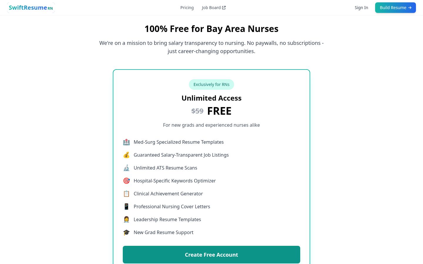 SwiftResume Pricing