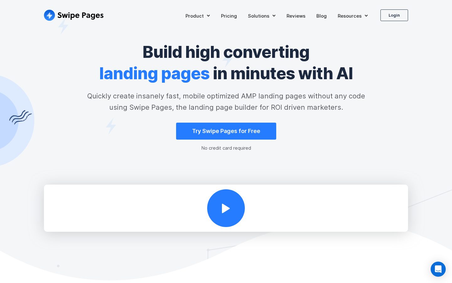 Swipe Pages Homepage