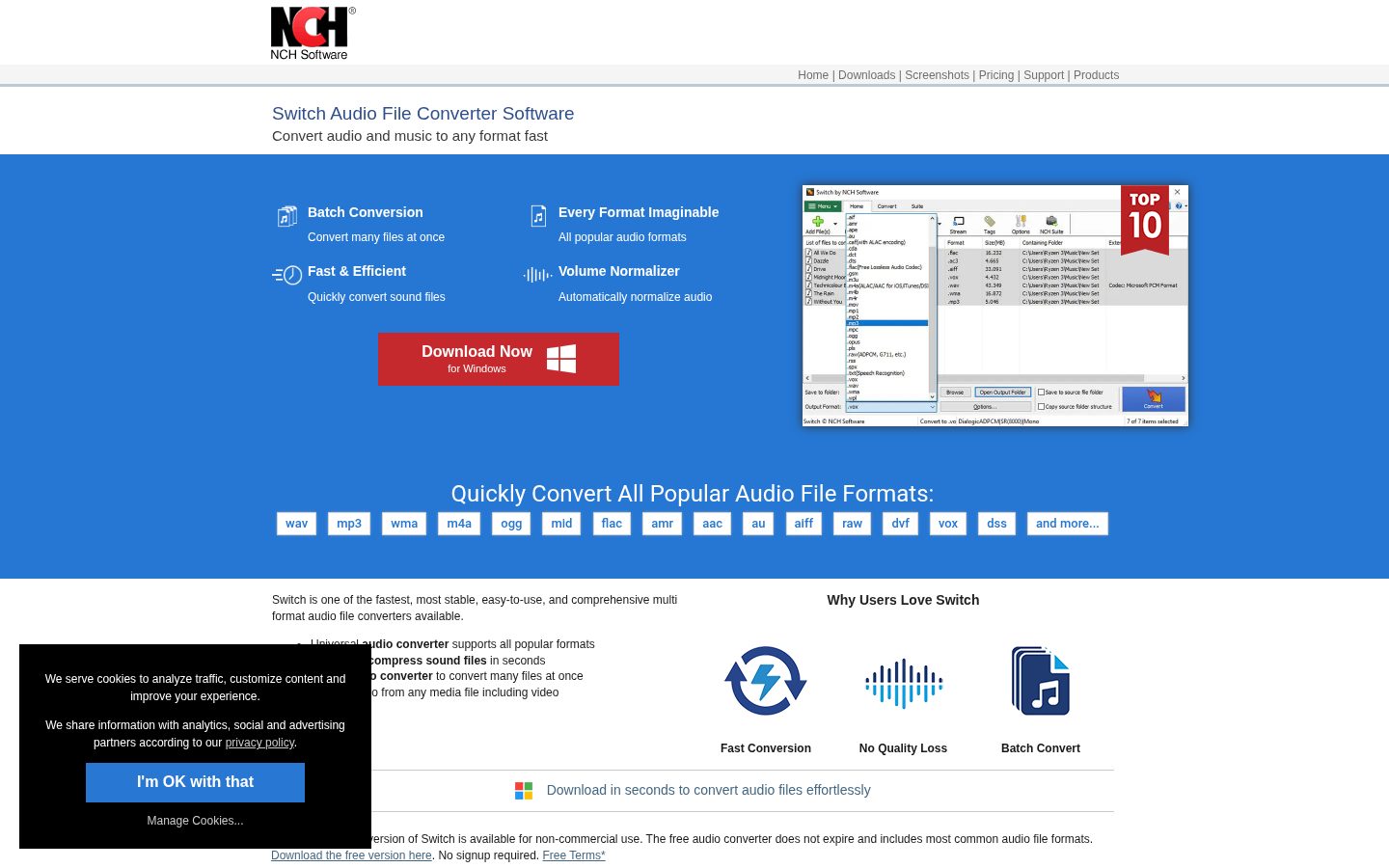 Switch Homepage