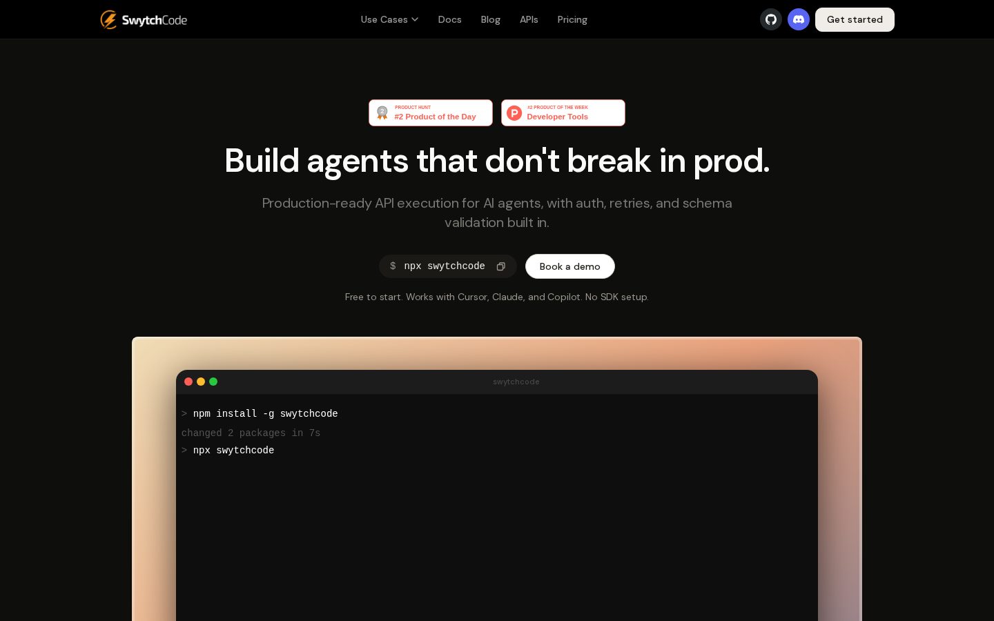 Swytchcode CLI Homepage