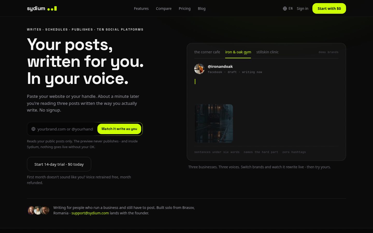 Sydium Homepage