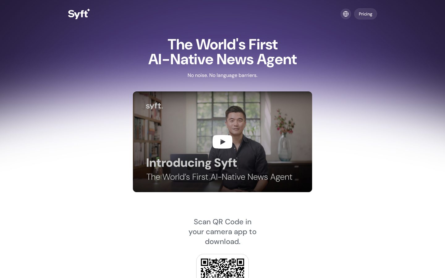 Syft AI Homepage