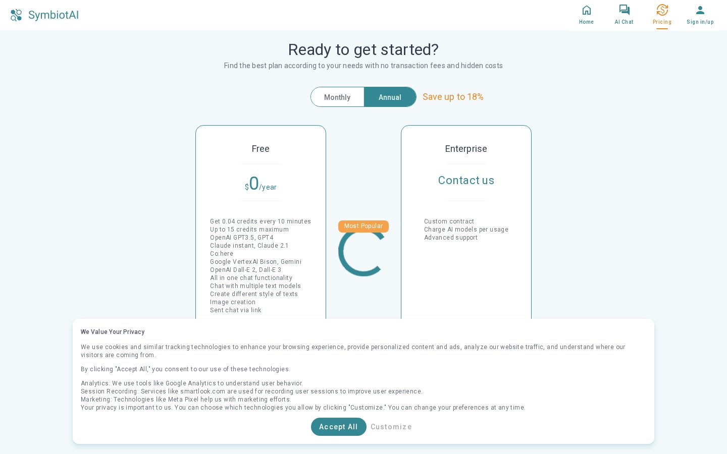 SymbiotAI Pricing