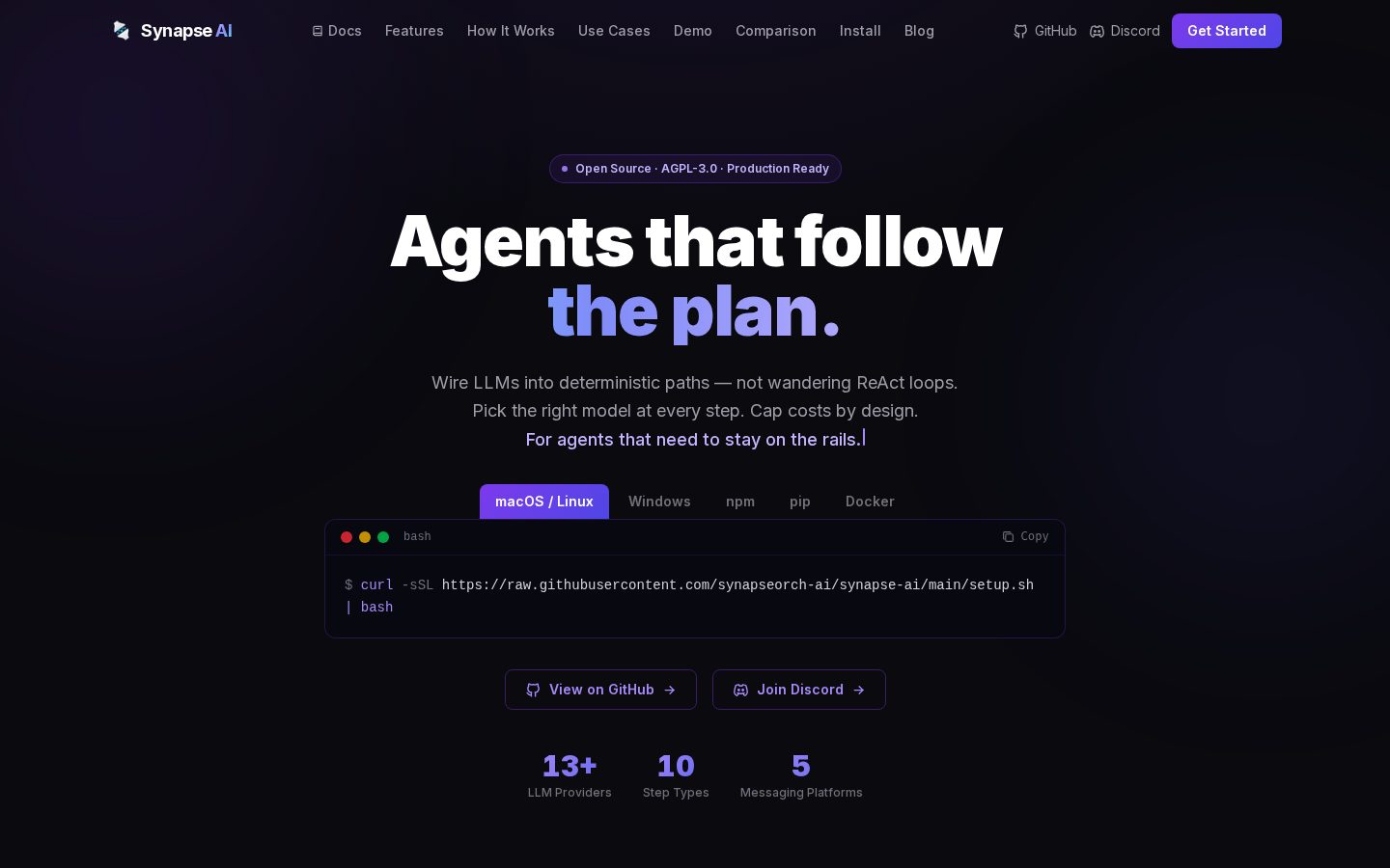 Synapse AI Homepage