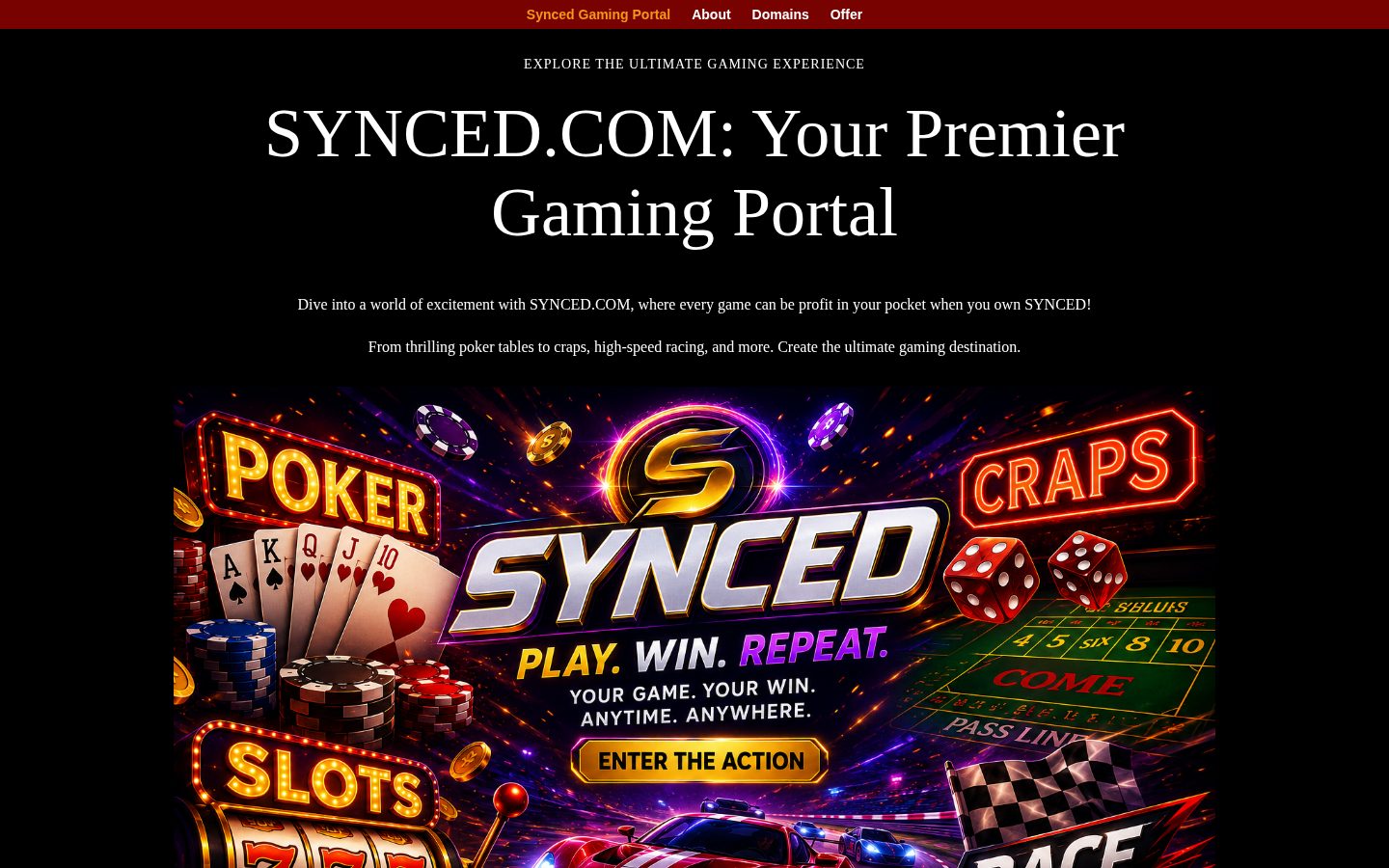Synced Homepage