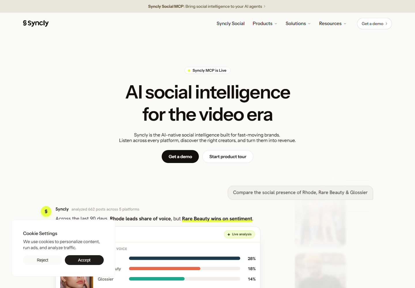 Syncly homepage