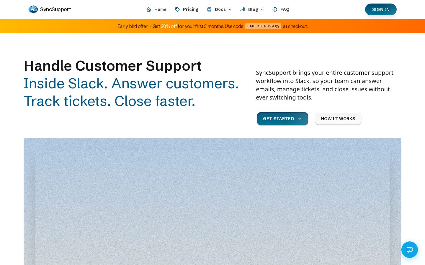 SyncSupport Homepage