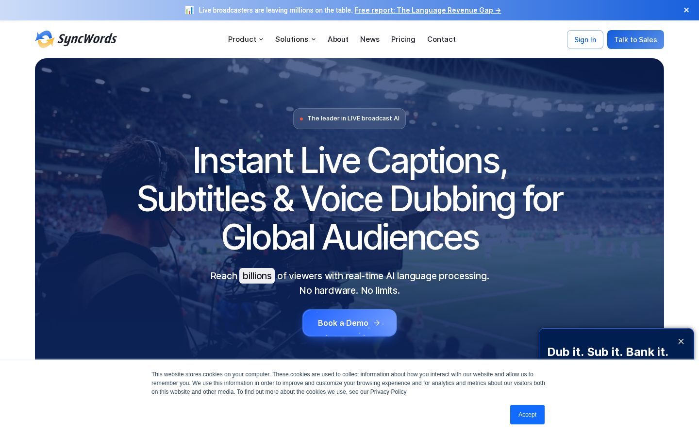 SyncWords Homepage