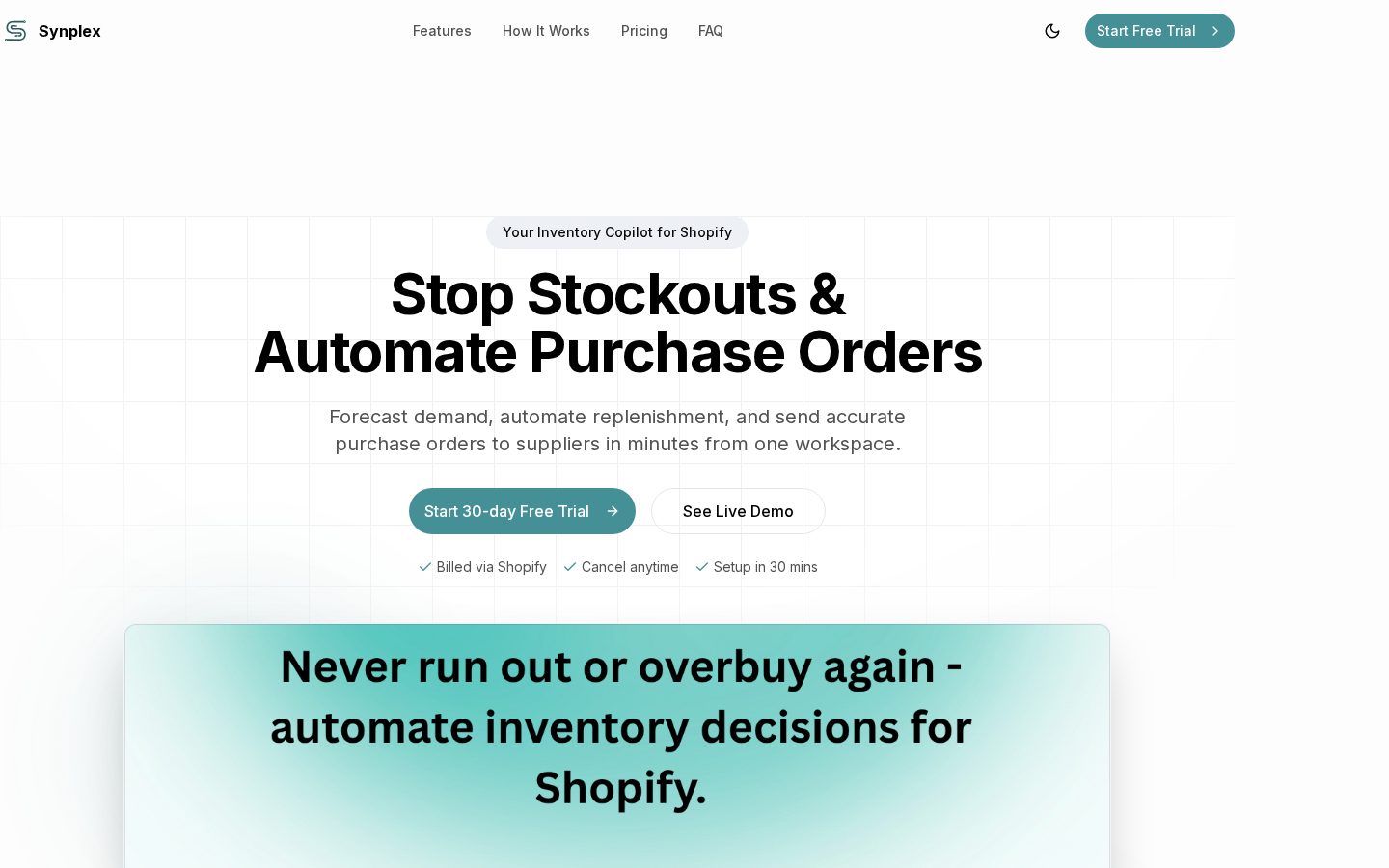 Synplex Homepage
