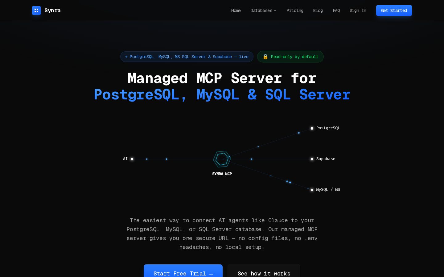 Synra Homepage