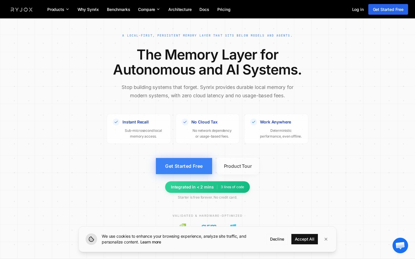 Synrix Memory Engine Homepage