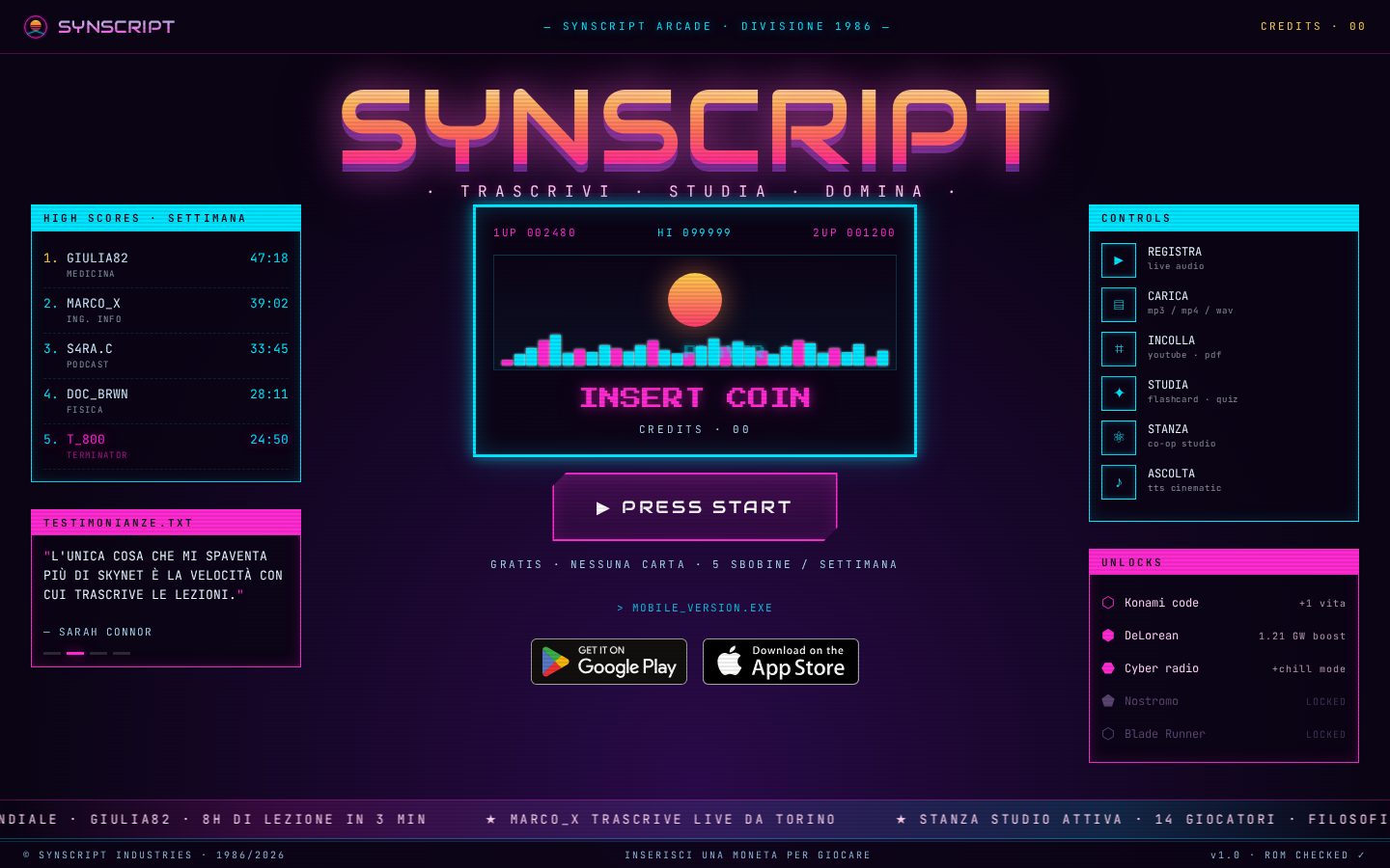 SynScript.it Homepage