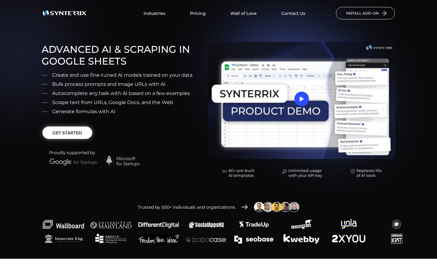 Synterrix Homepage