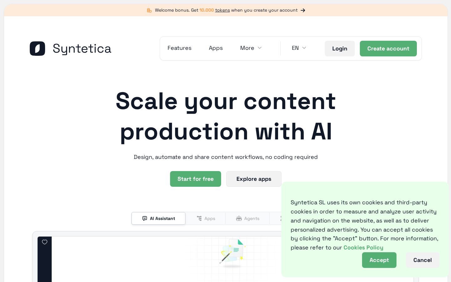 Syntetica Homepage