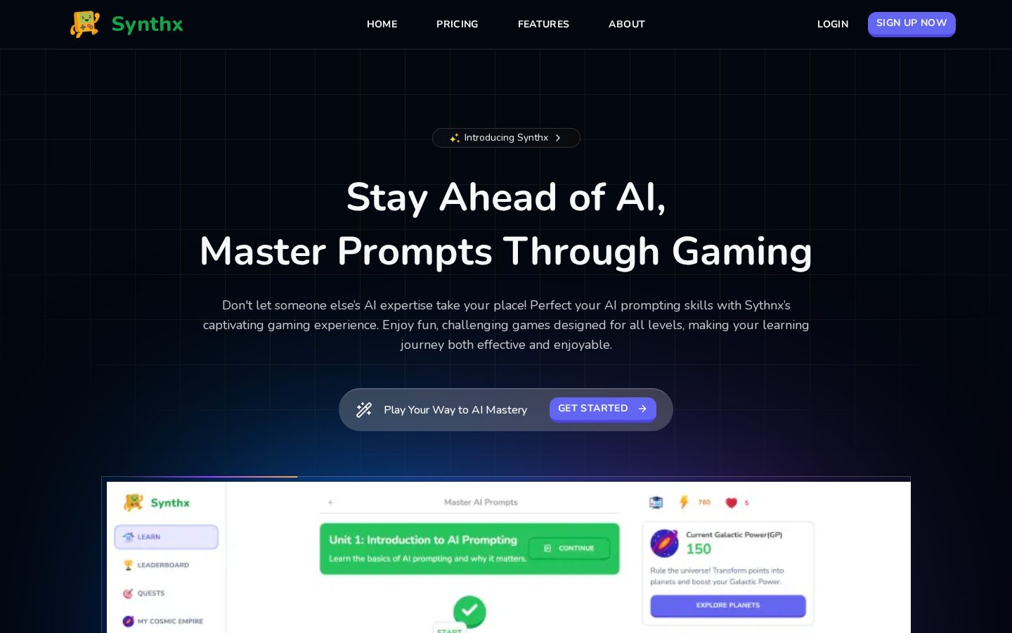 Synthx Homepage