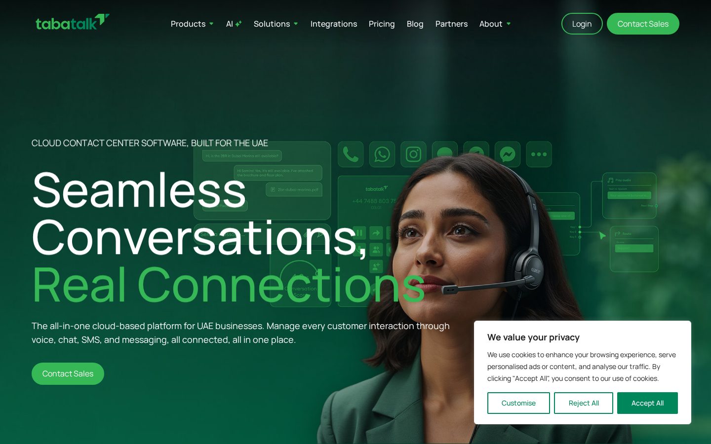 TabaTalk Homepage