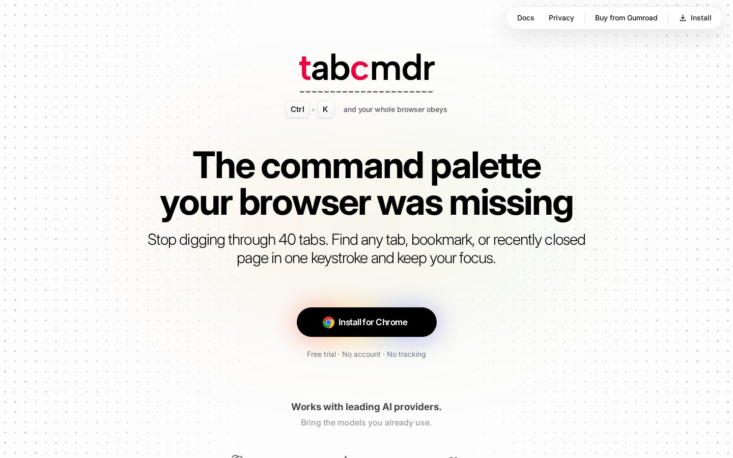 TabCmdr Homepage