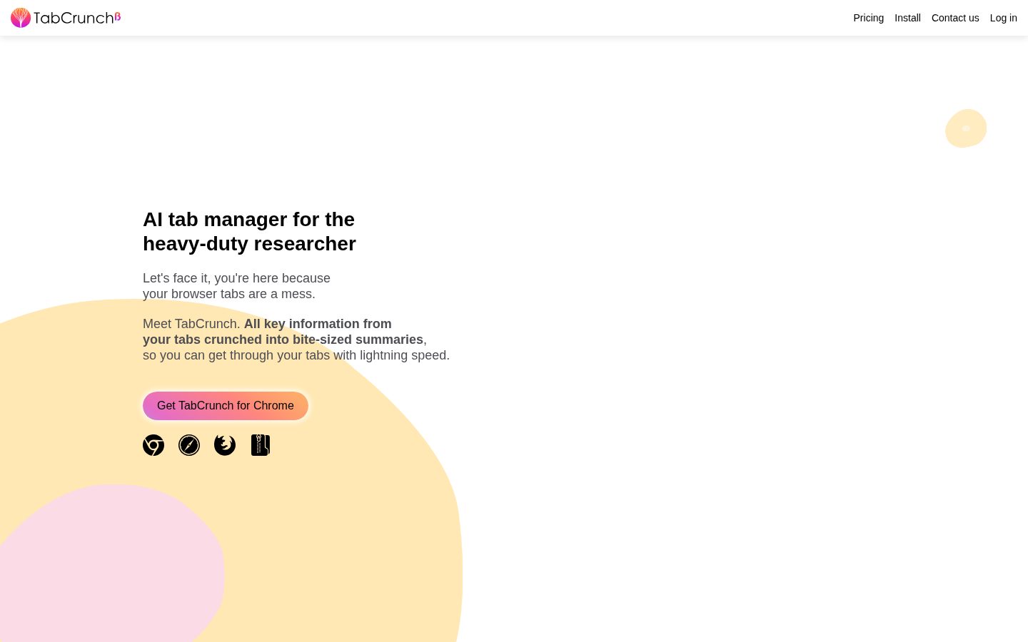 TabCrunch Homepage