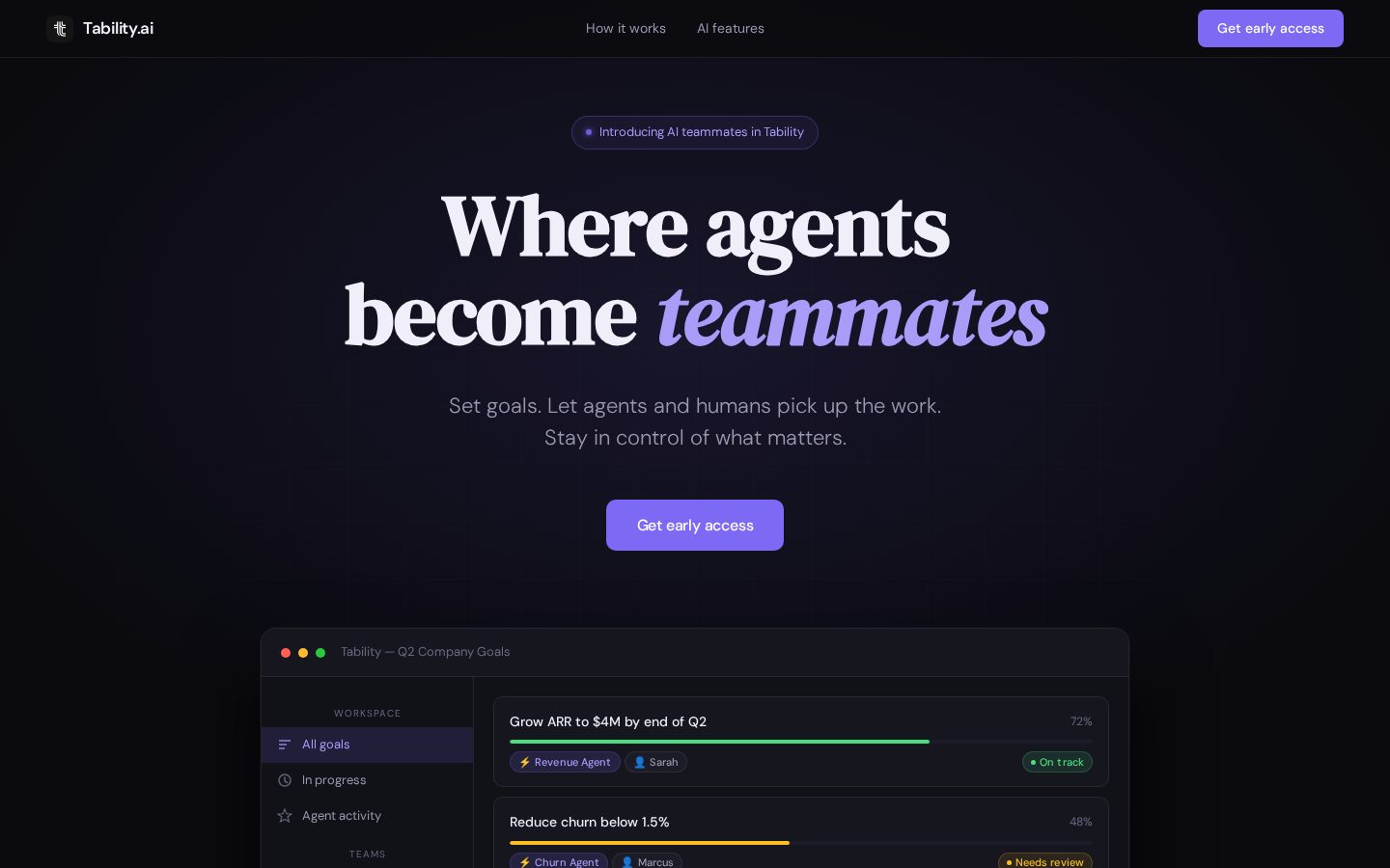 Tability Homepage