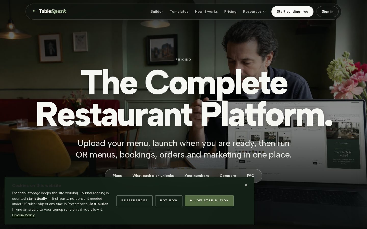 TableSpark Pricing