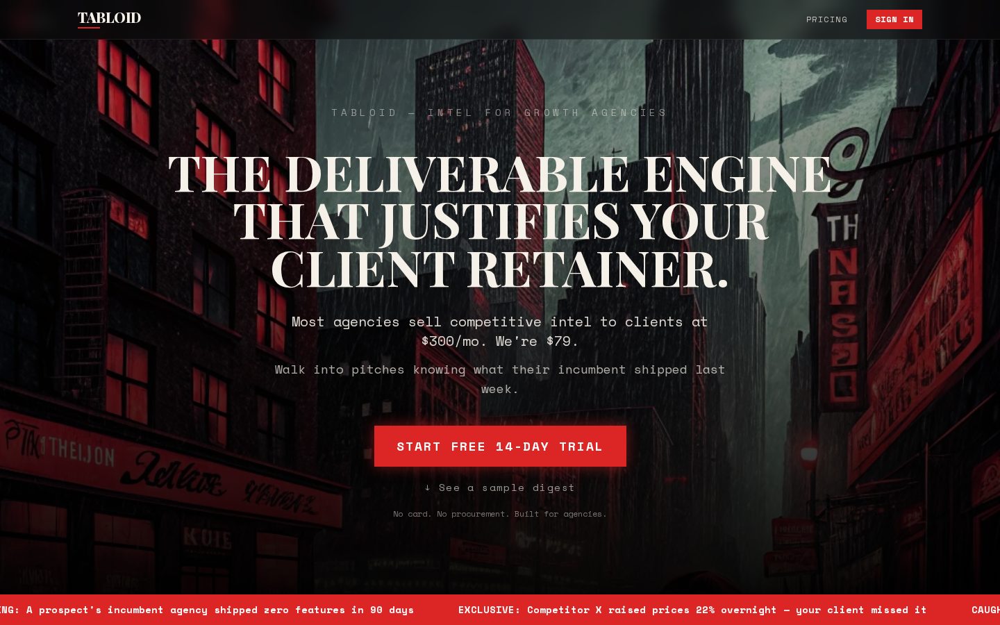 Tabloid Homepage