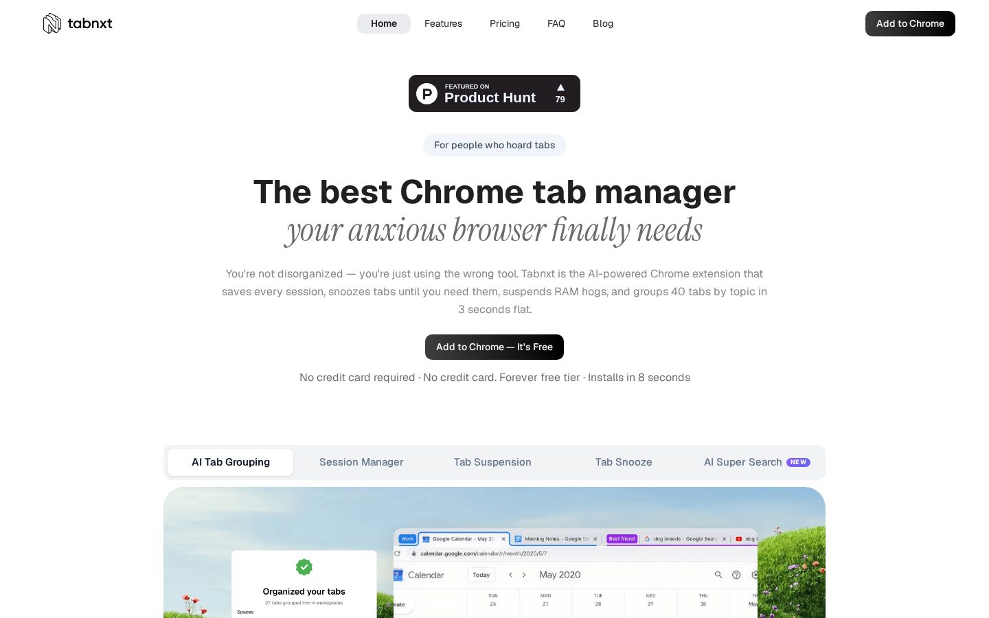 Tabnxt Homepage