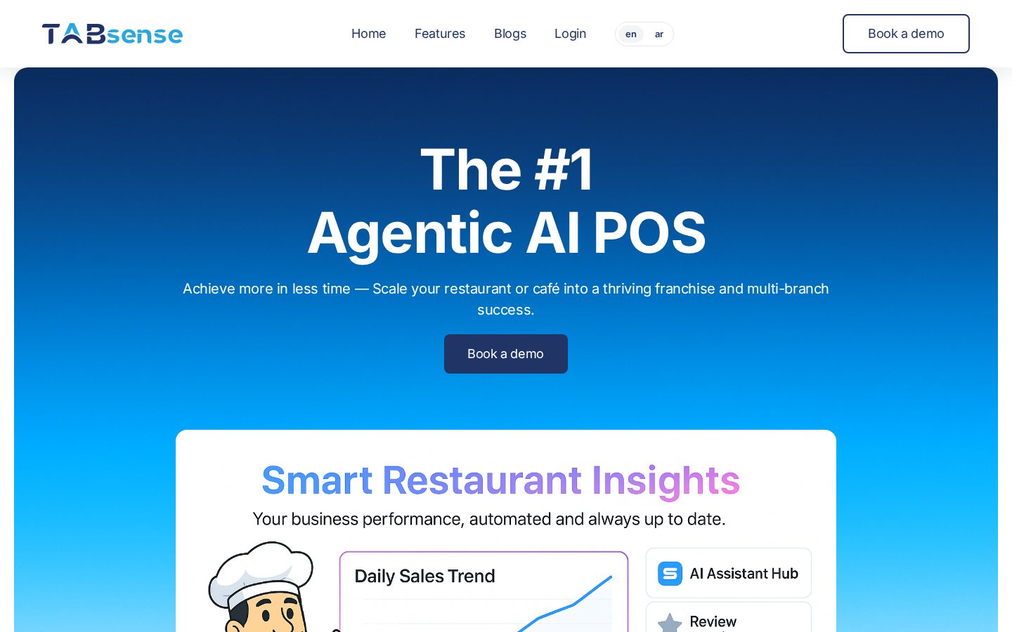 Tabsense.ai Homepage